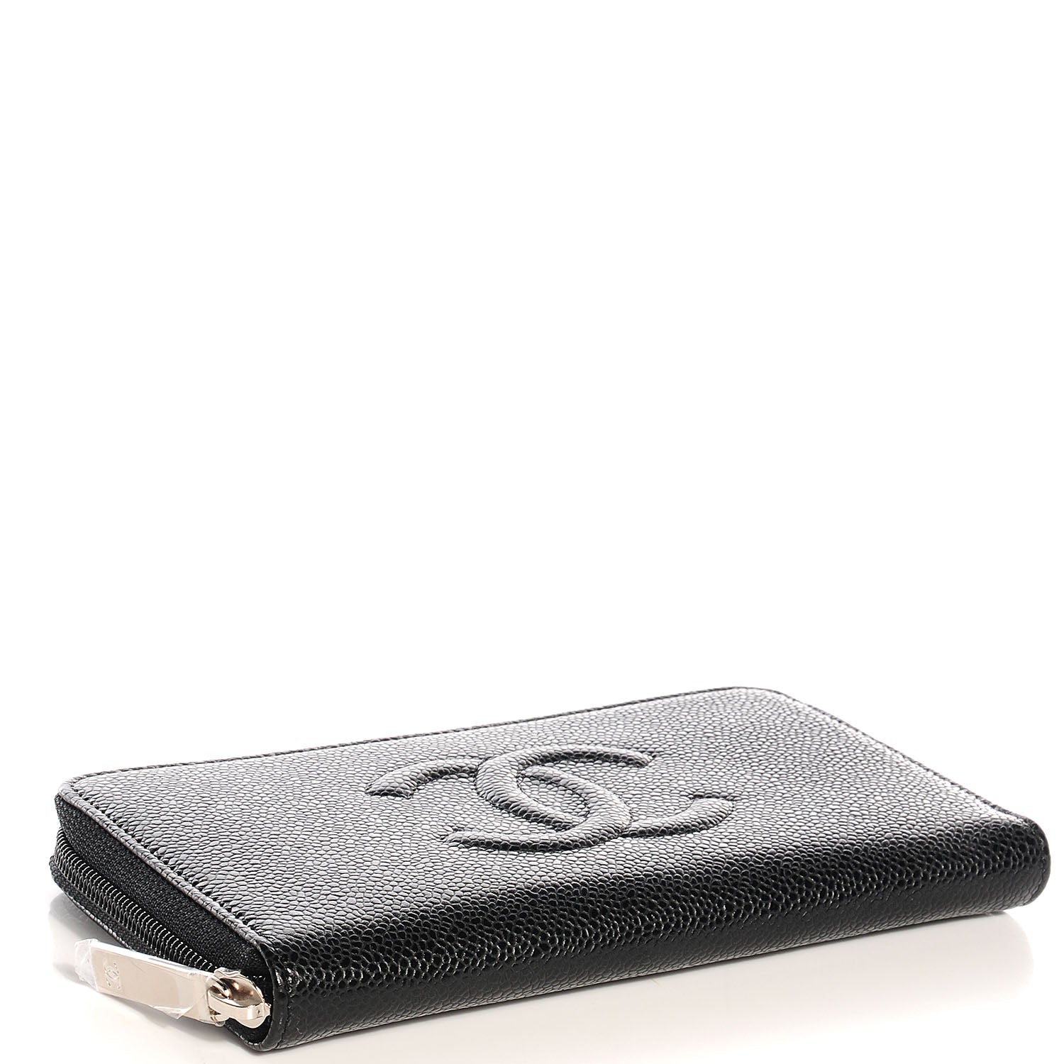 Chanel Caviar CC Large Gusset Zip Around Wallet Black 4 of 9
