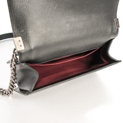 Chanel Goatskin Quilted Patent Medium Duo Boy Flap Black 5 of 7