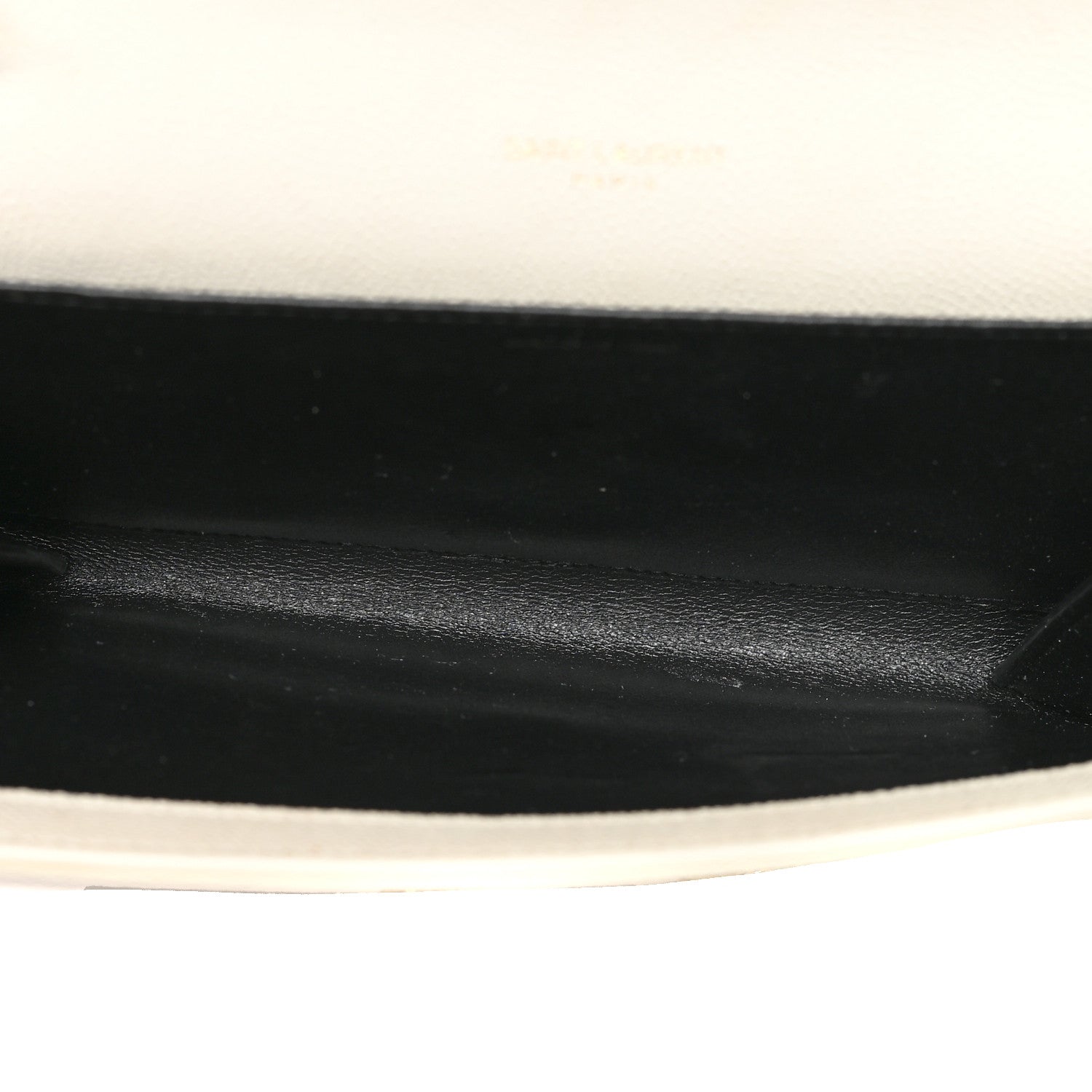 Saint Laurent Grain De Poudre Monogram Uptown Chain Wallet Crema Soft 6 of 14