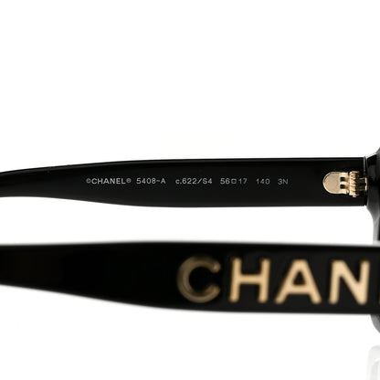Chanel Acetate Square Sunglasses 5408 Black 7 of 8