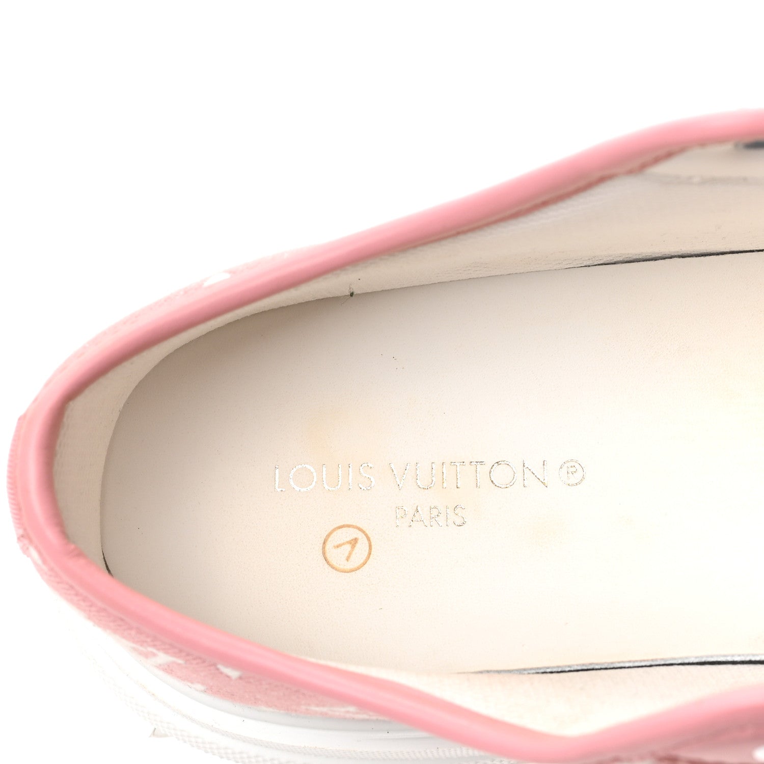 Louis Vuitton Denim Monogram Squad Sneakers 41 Pink 7 of 8