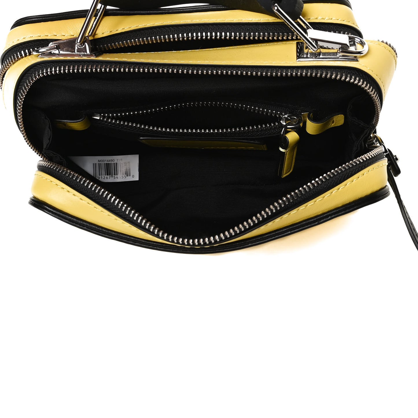 Calfskin Mini The Textured Box Bag Yellow