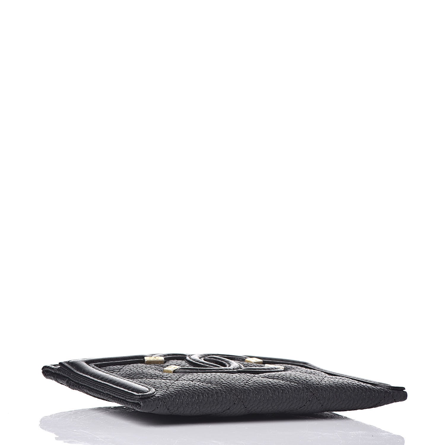 Chanel Caviar Quilted Filigree Card Holder Black 4 of 10