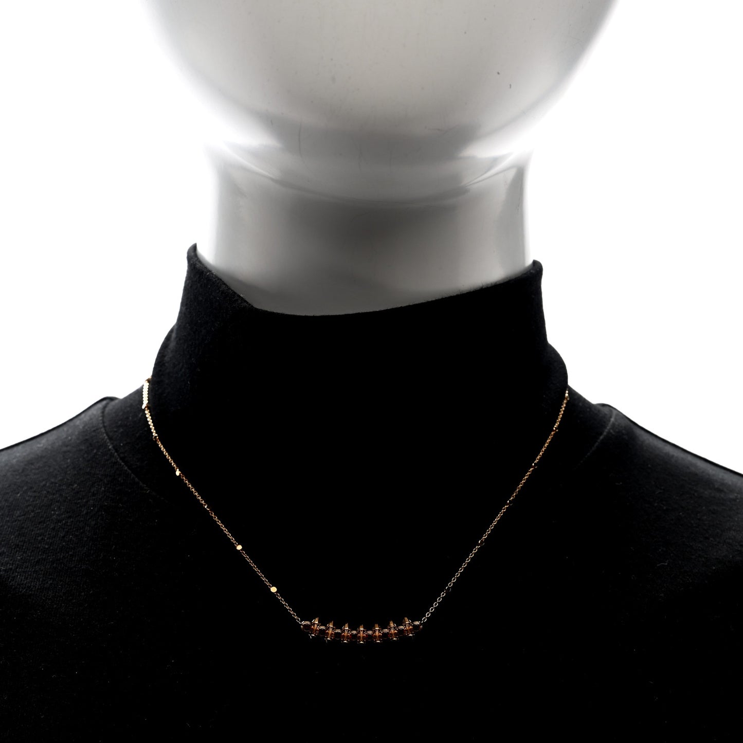 18K Pink Gold Garnet Clash de Cartier Necklace