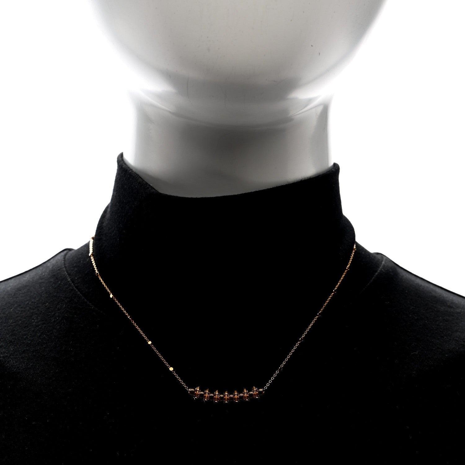 Cartier 18K Pink Gold Garnet Clash de Cartier Necklace 2 of 4