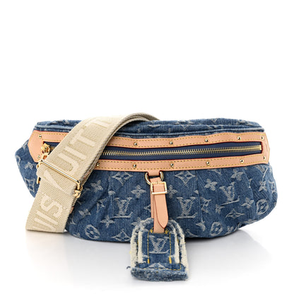 Louis Vuitton Monogram Denim High Rise Bumbag Blue 1 of 9