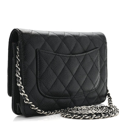 Chanel Caviar Quilted Wallet On Chain WOC Black 3 of 9
