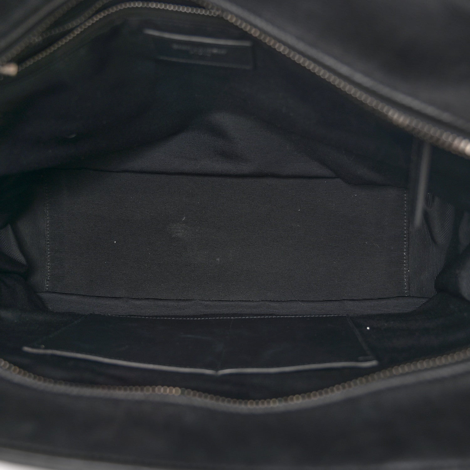 Saint Laurent Sheepskin Matelasse Chevron Large Monogram Shopping Bag Black 5 of 9