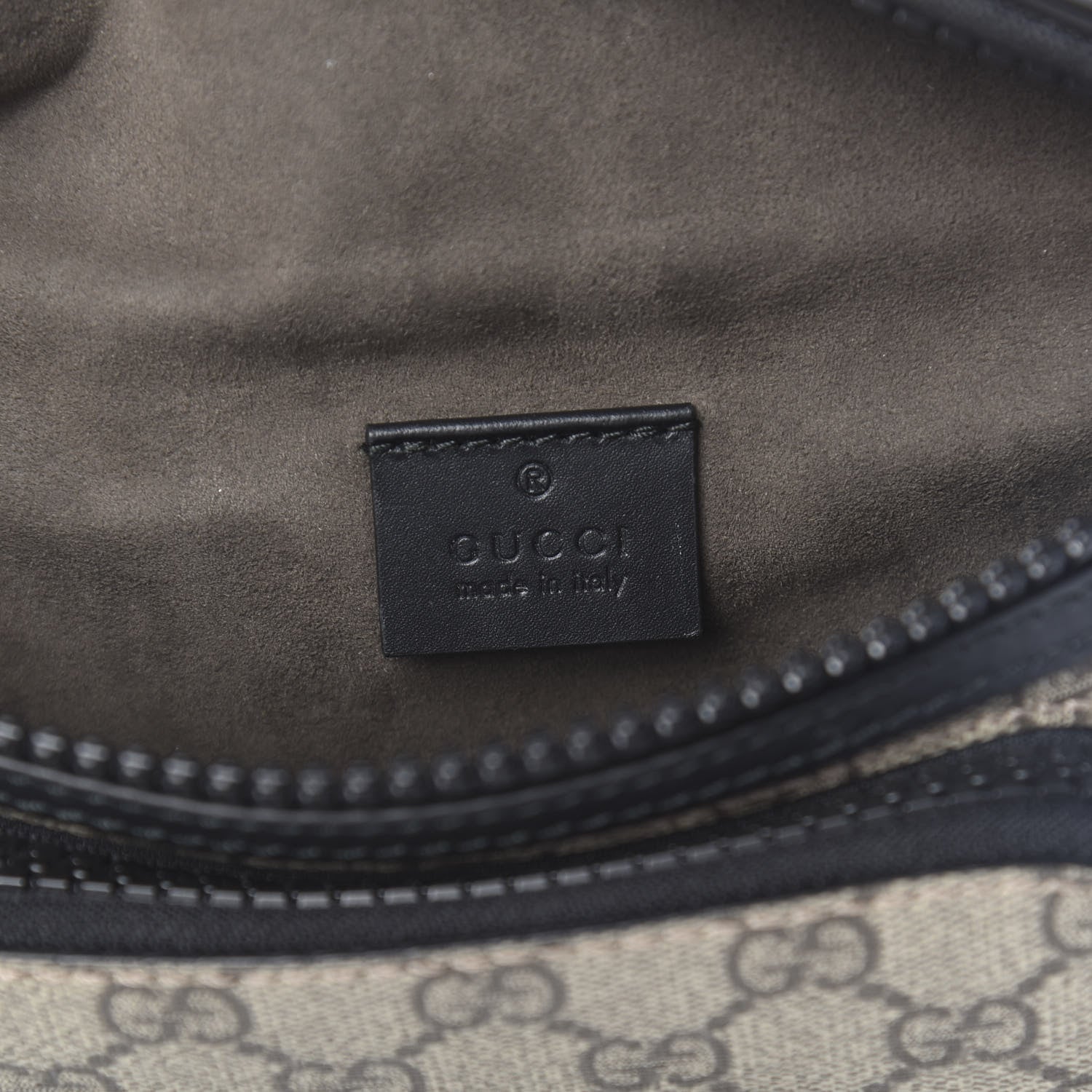 Gucci GG Supreme Monogram Belt Bag Black 6 of 11