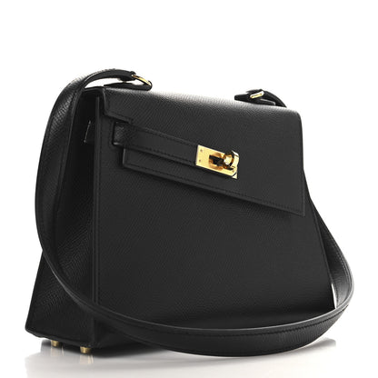 Hermes Epsom Kelly En Desordre Sellier 20 Black 3 of 14
