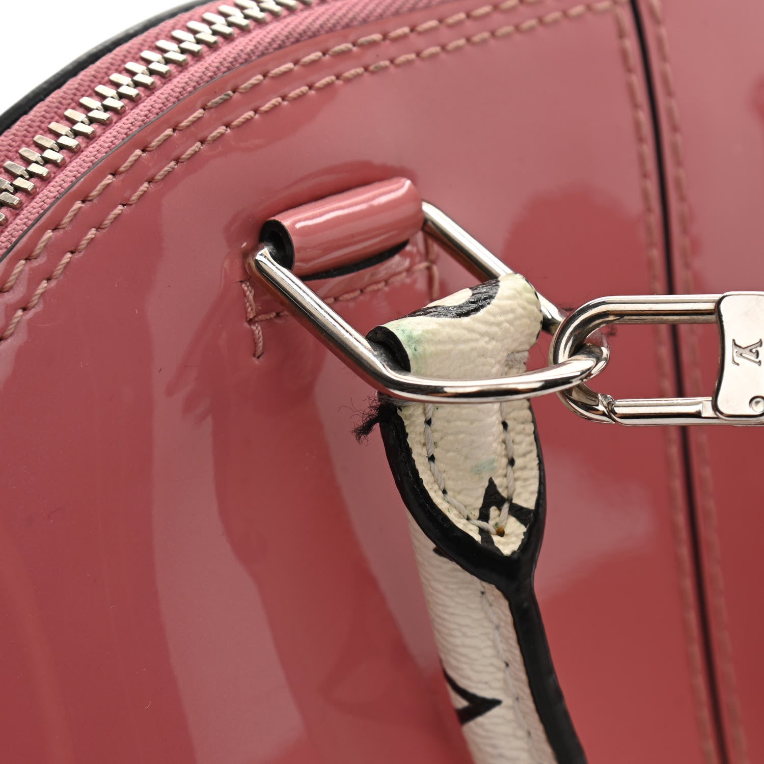 Louis Vuitton Patent Monogram Alma BB Rose Blush 16 of 19
