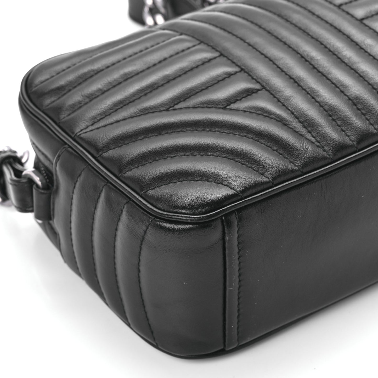 Soft Calfskin Diagramme Camera Bag Black