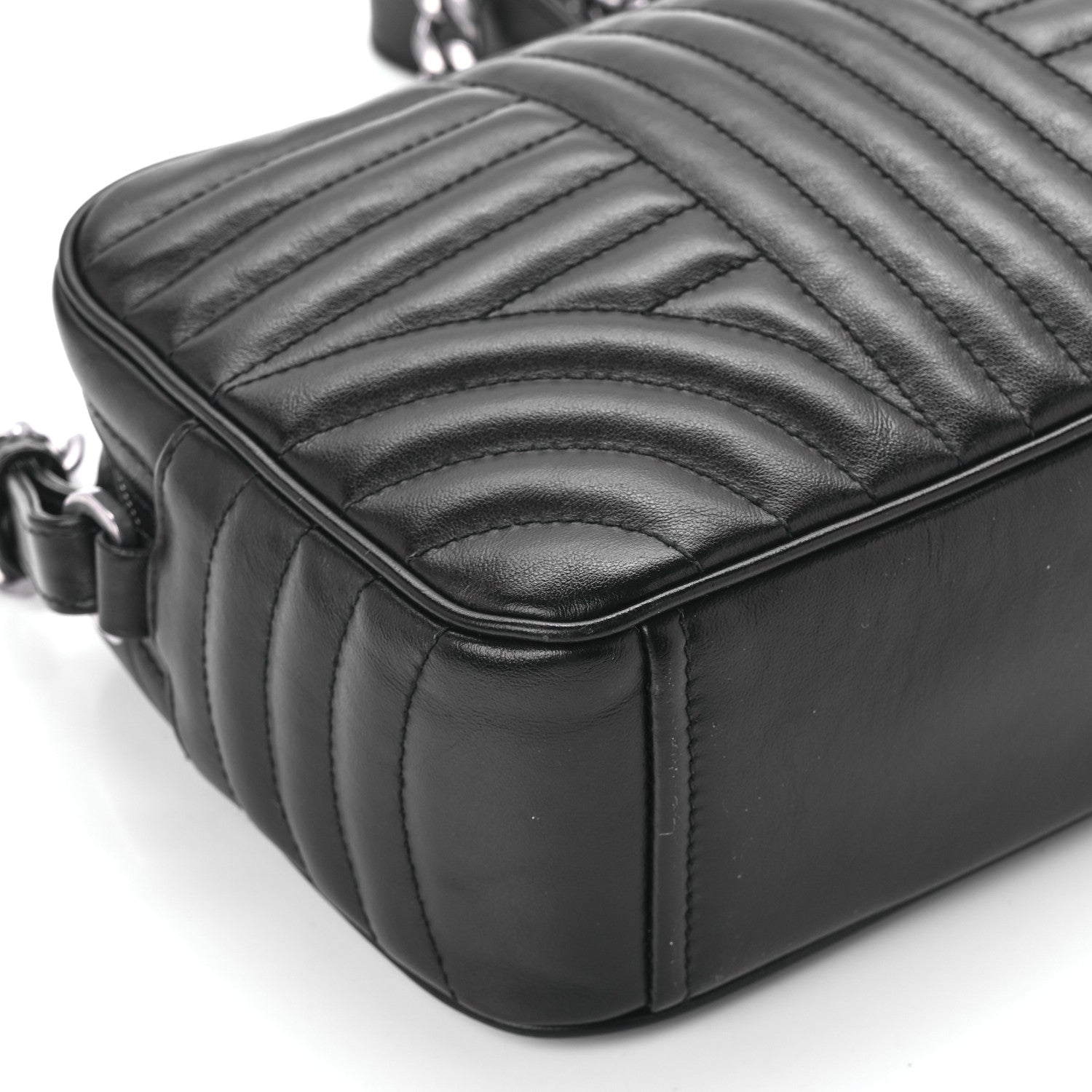 Prada Soft Calfskin Diagramme Camera Bag Black 10 of 11