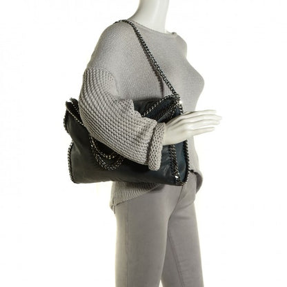 Stella McCartney Shaggy Deer Falabella Fold Over Tote Blue 2 of 14