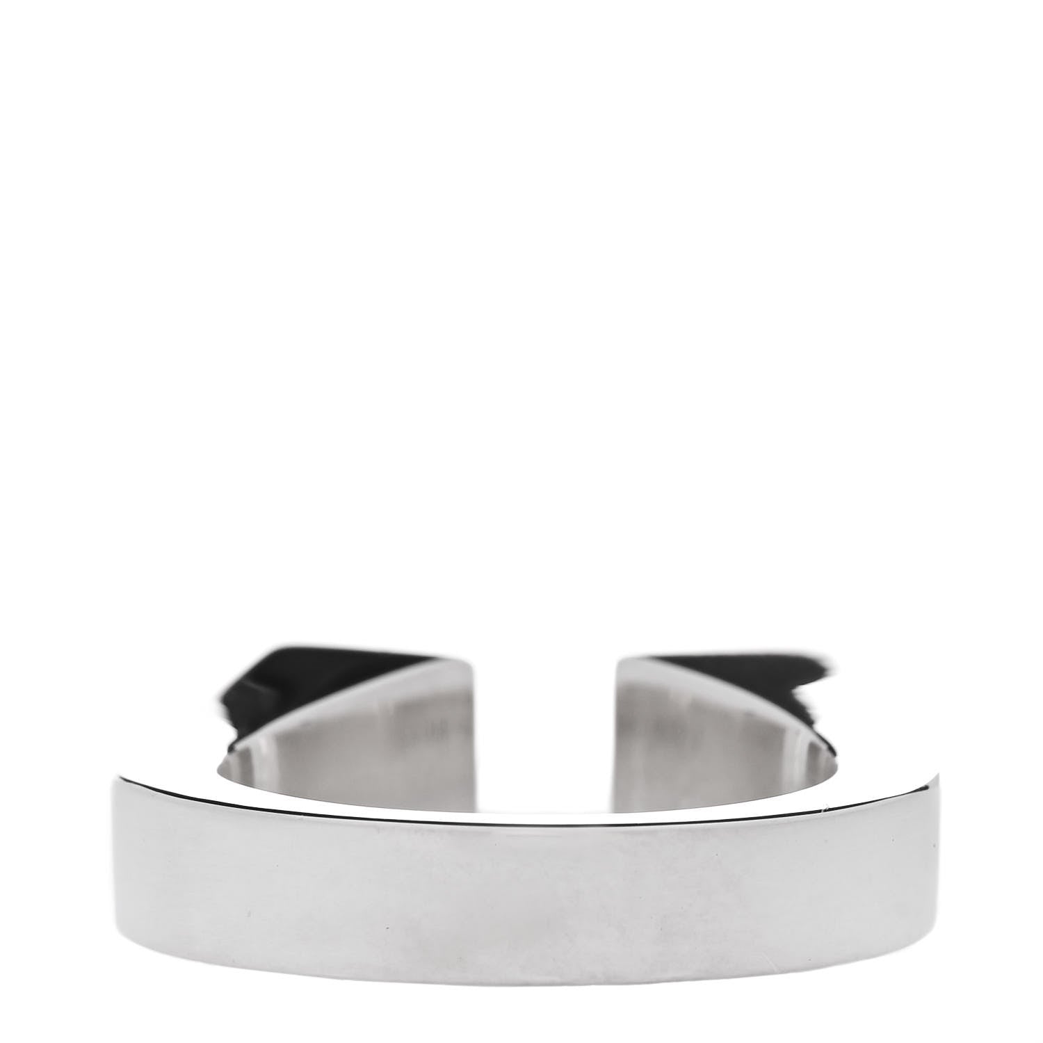 Hermes Sterling Silver Large Clou de Forge Ring 54 7 3 of 7