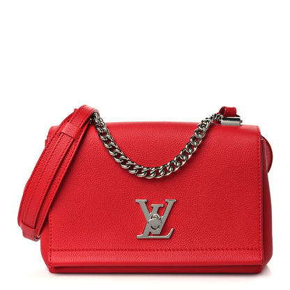Louis Vuitton Calfskin Lockme II Chain Bag BB Rubis 1 of 6