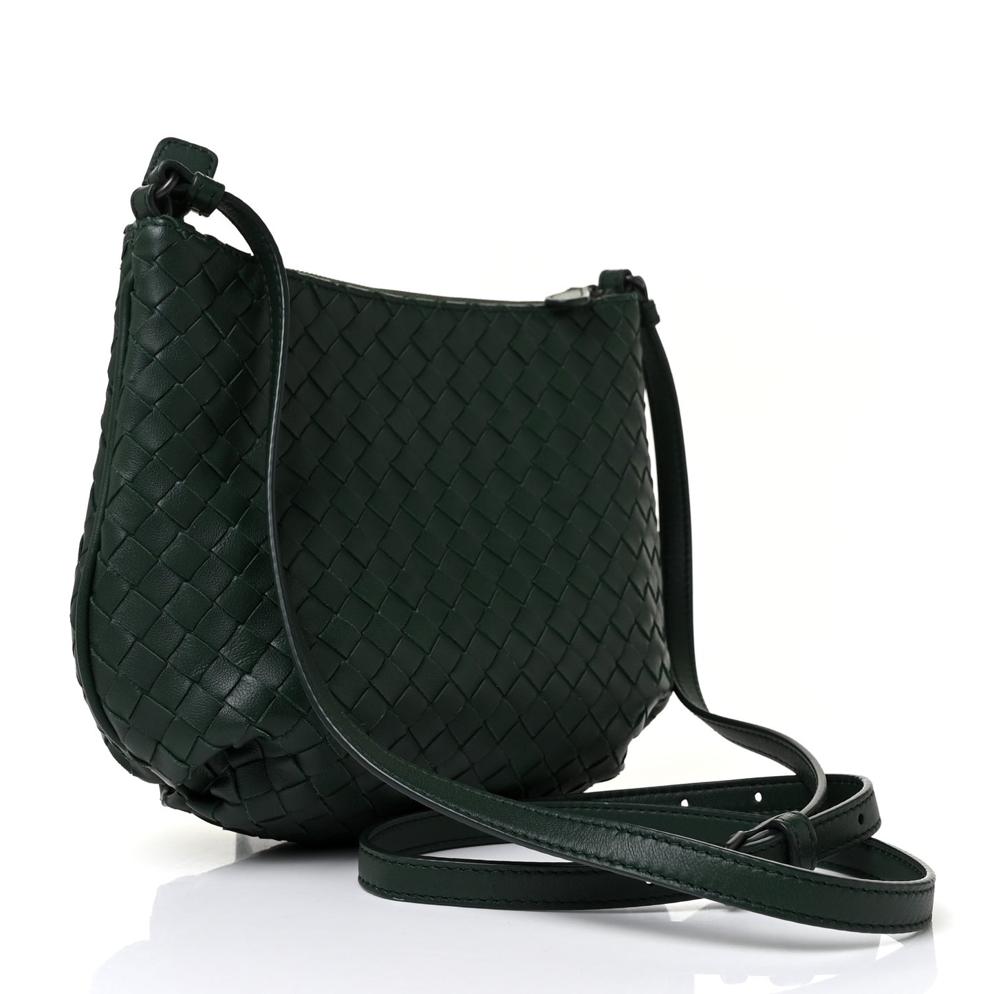 Nappa Intrecciato Crossbody Raintree