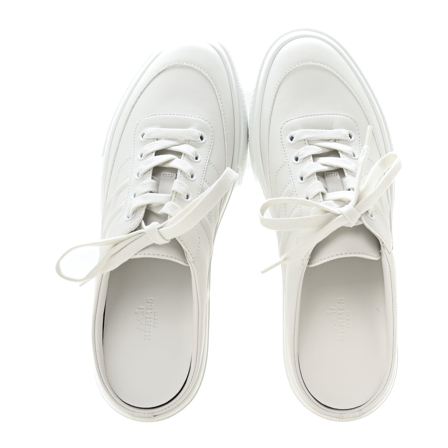 Calfskin Keep Mule Sneakers 40 White