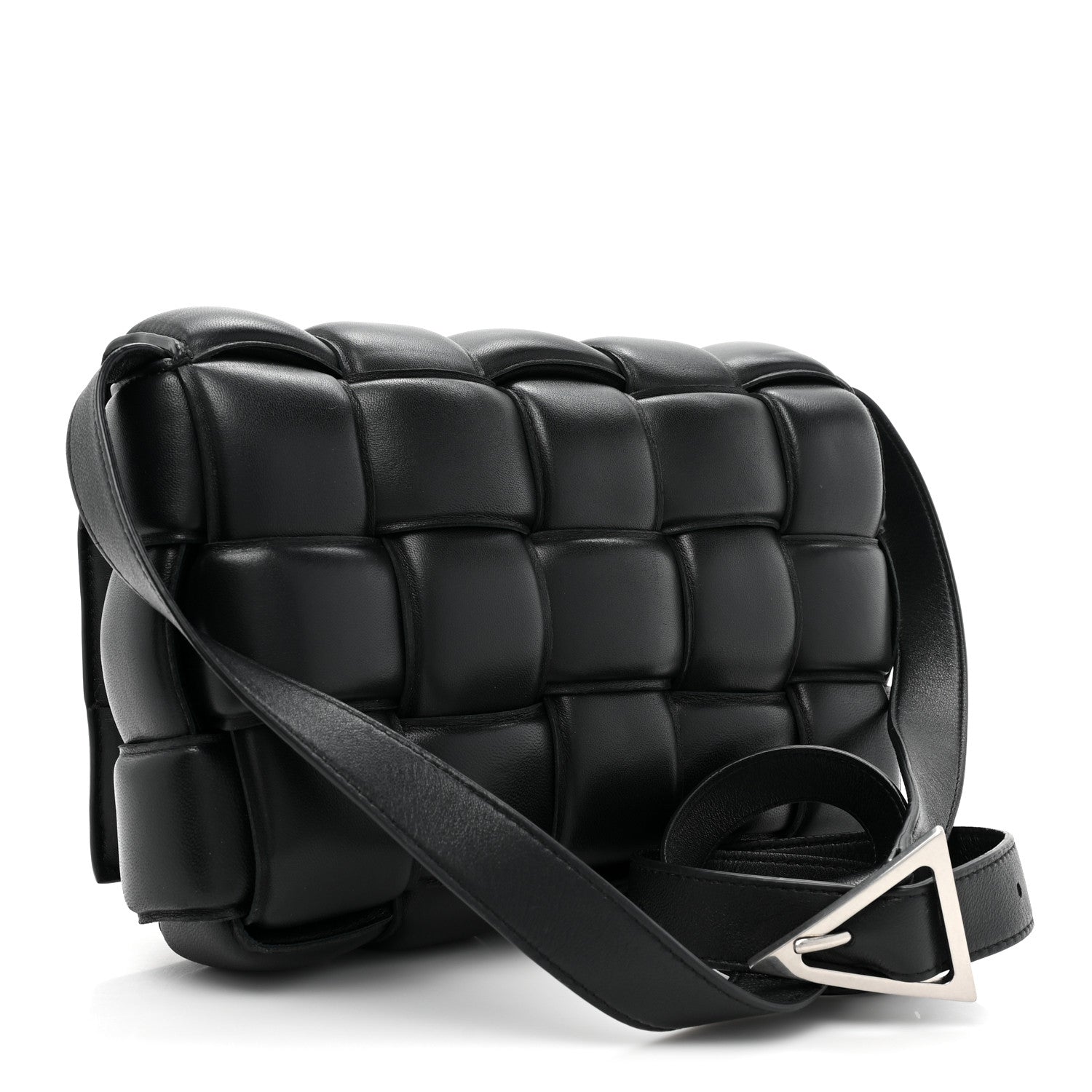 Bottega Veneta Nappa Maxi Intreccio Padded Cassette Crossbody Bag Black 3 of 14