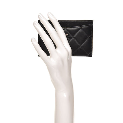 Chanel Lambskin Quilted Card Holder Black 2 of 9