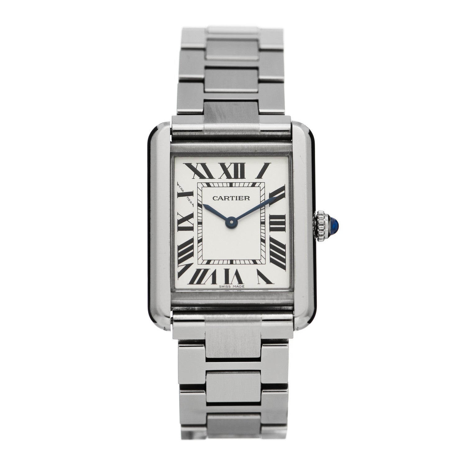 Cartier Stainless Steel 24mm Tank Solo Quartz Watch 1 of 7