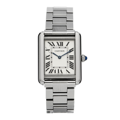 Cartier Stainless Steel 24mm Tank Solo Quartz Watch 1 of 7