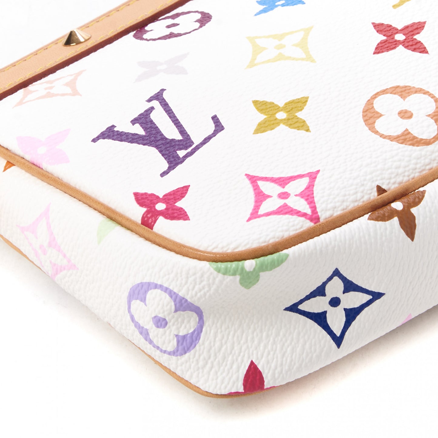 Monogram Multicolor Pochette Accessories White