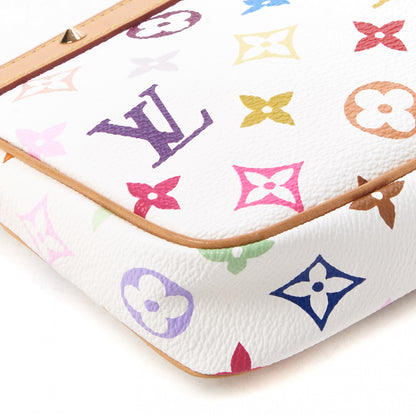 Louis Vuitton Monogram Multicolor Pochette Accessories White 5 of 9