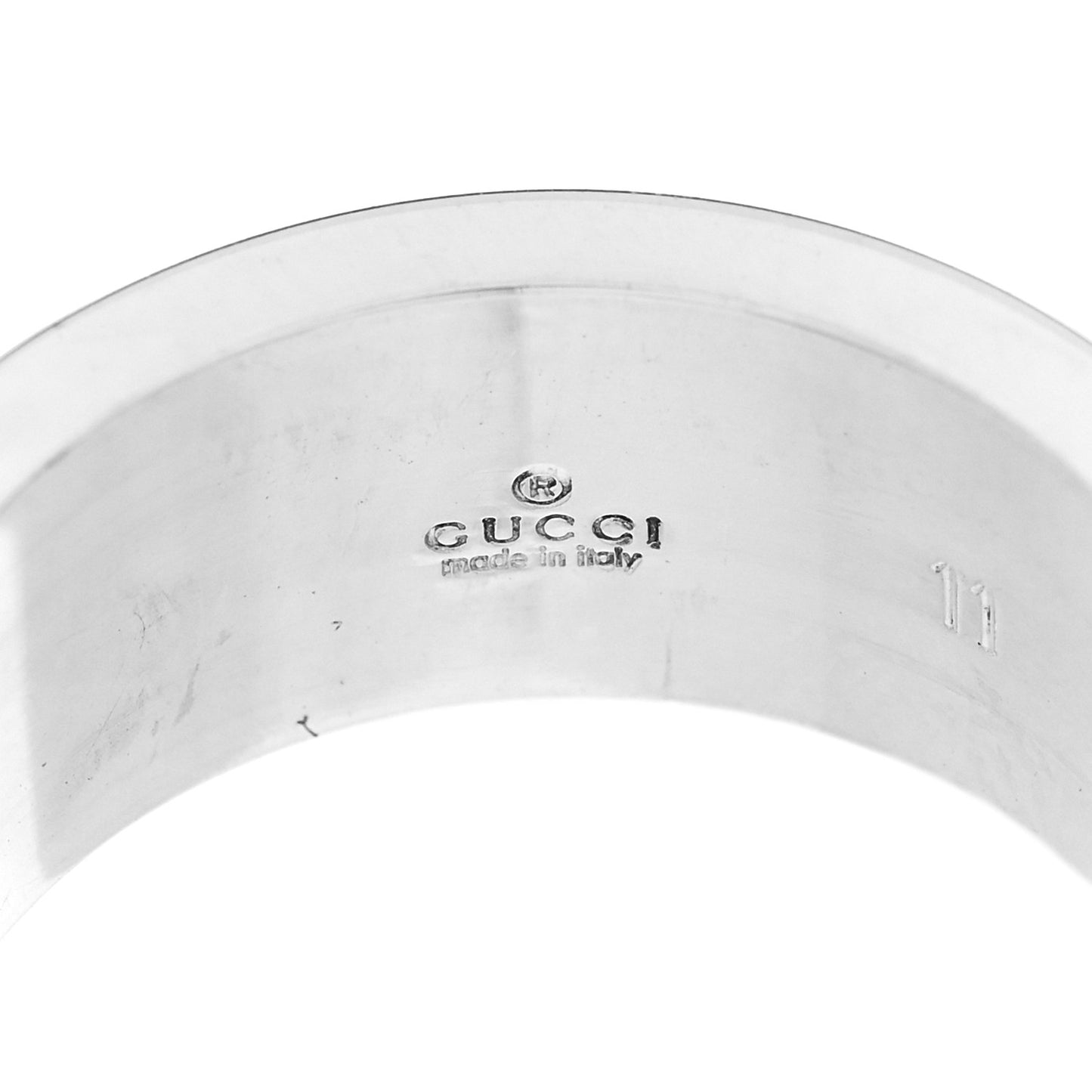 Sterling Silver G Cutout Ring 50 5.5