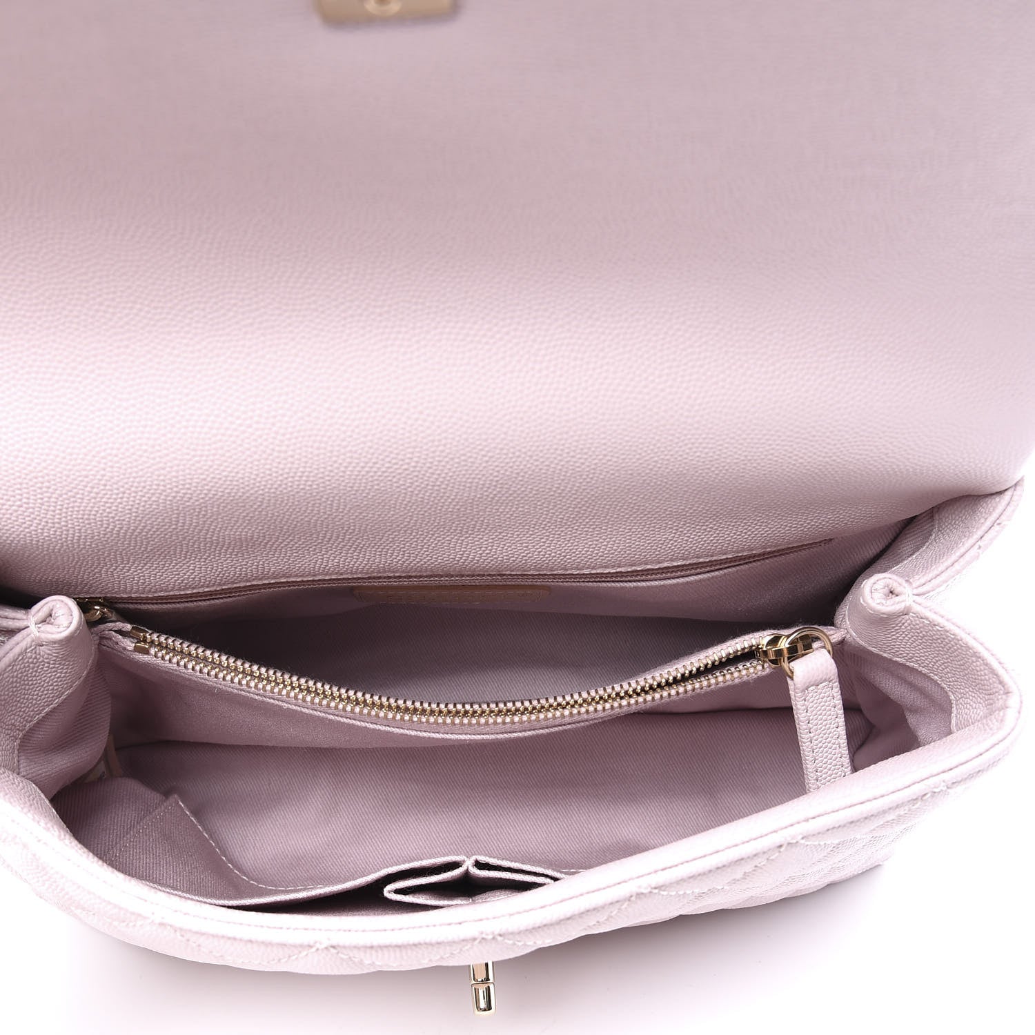 Chanel Caviar Quilted Small Coco Handle Flap Lilas Lilac 4 of 10