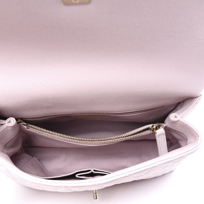 Chanel Caviar Quilted Small Coco Handle Flap Lilas Lilac 4 of 10