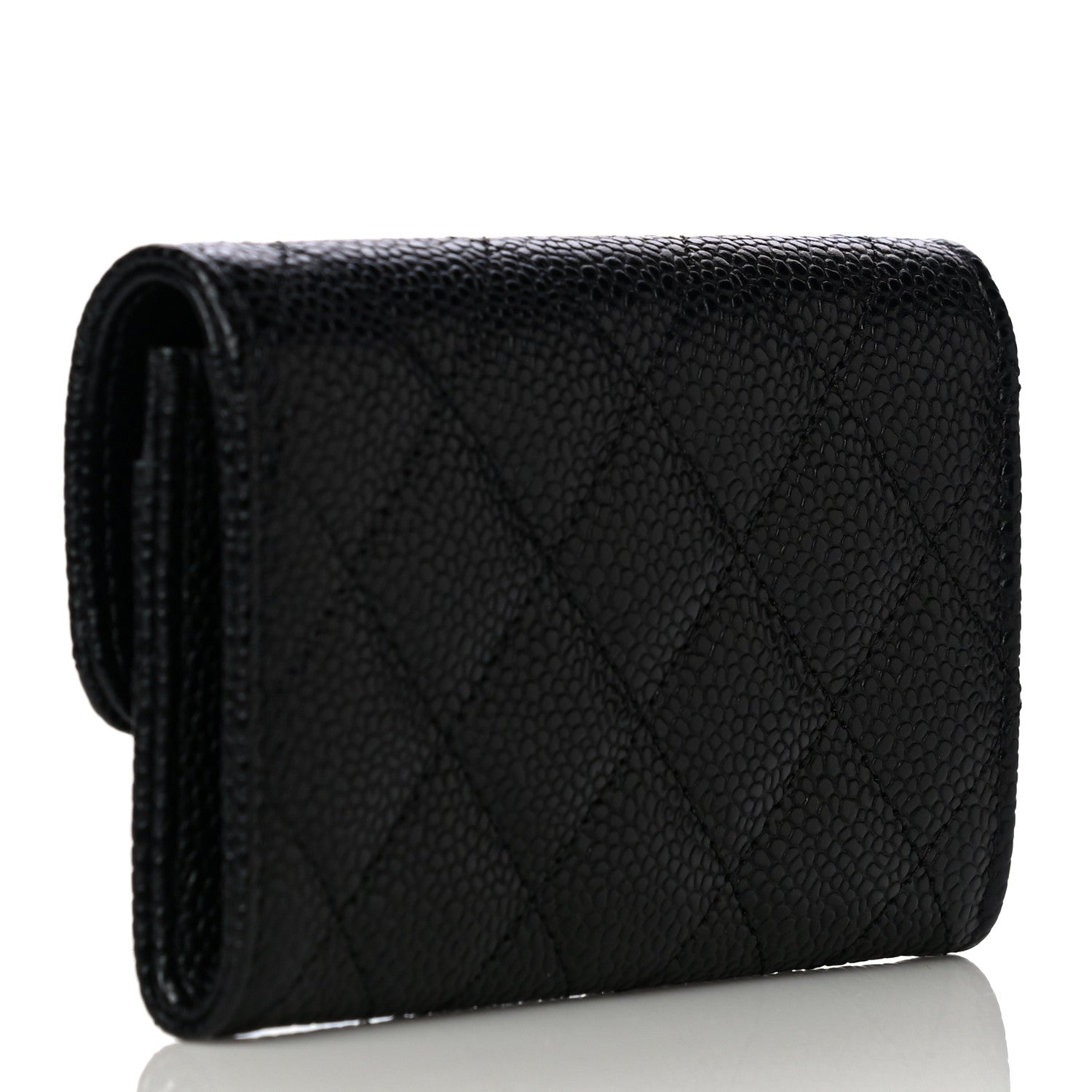 Chanel Caviar Quilted Flap Card Holder Black 3 of 12
