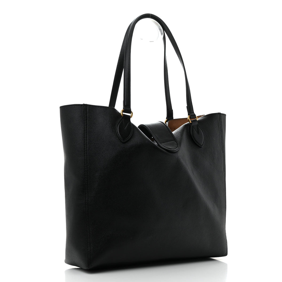 Gucci New Sakai Calfskin Lux Medium Dahlia Tote Black 3 of 13