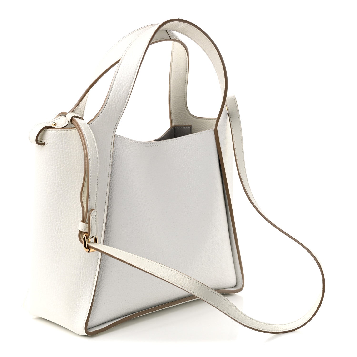 Stella McCartney Eco Alter Nappa Perforated Crossbody Tote White 4 of 10
