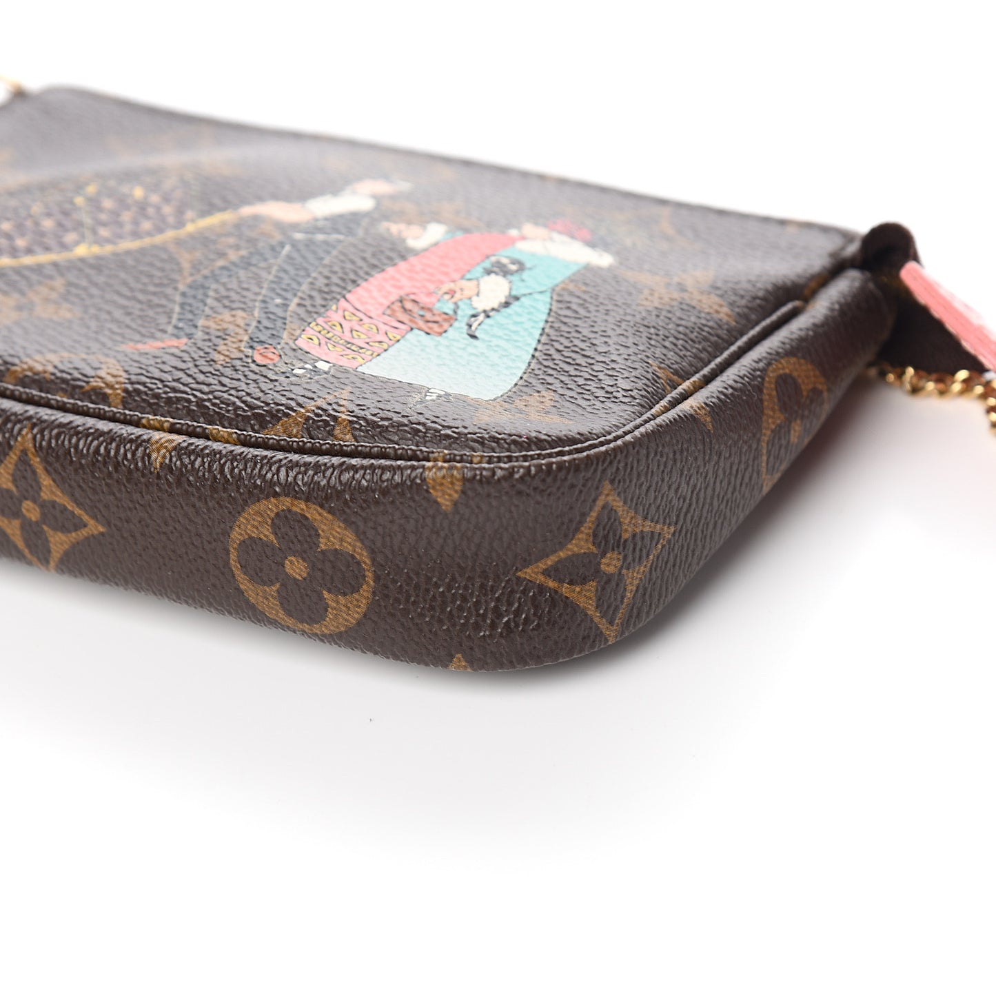 Monogram Illustre Mini Pochette Accessories Rose