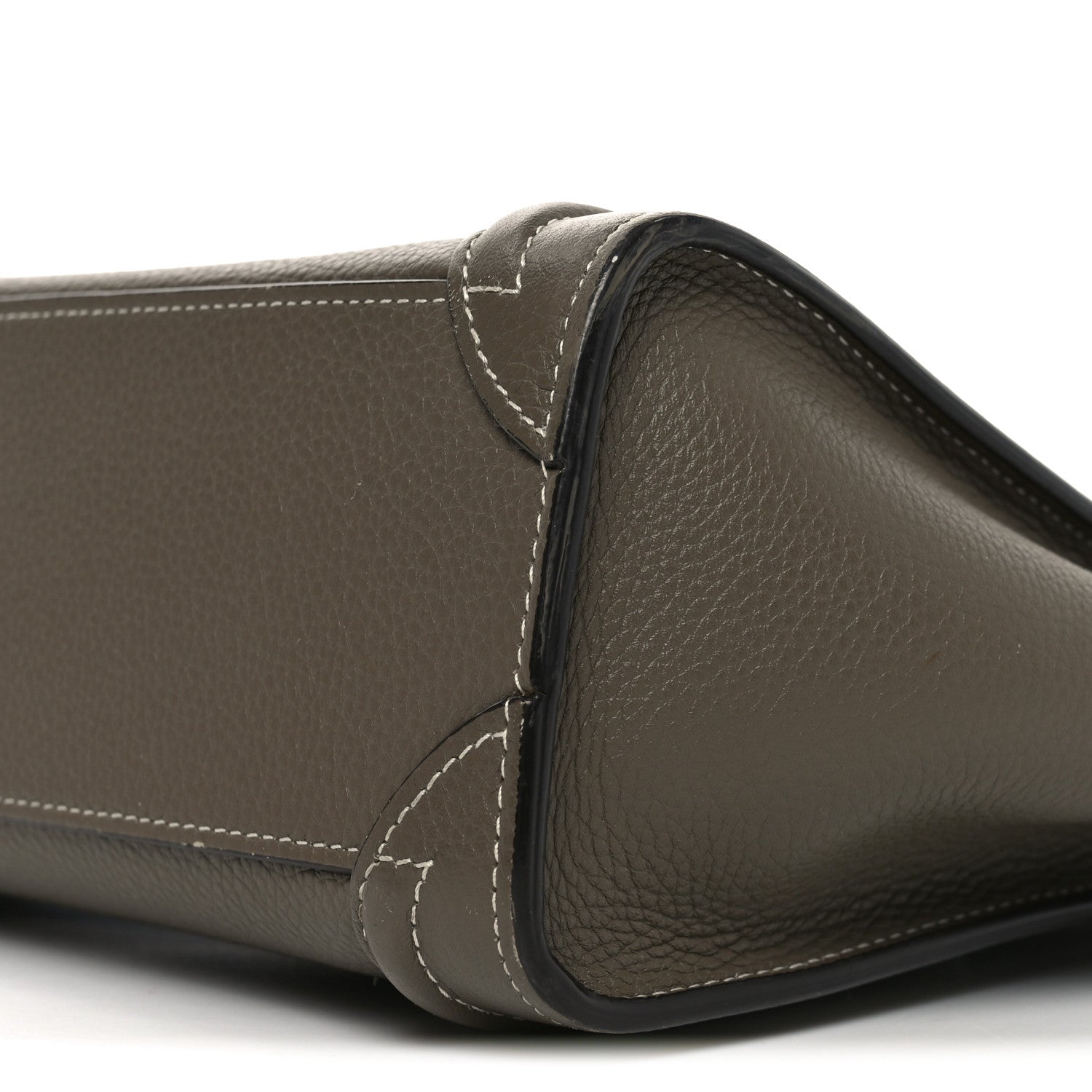 Celine Drummed Calfskin Nano Luggage Souris 8 of 8