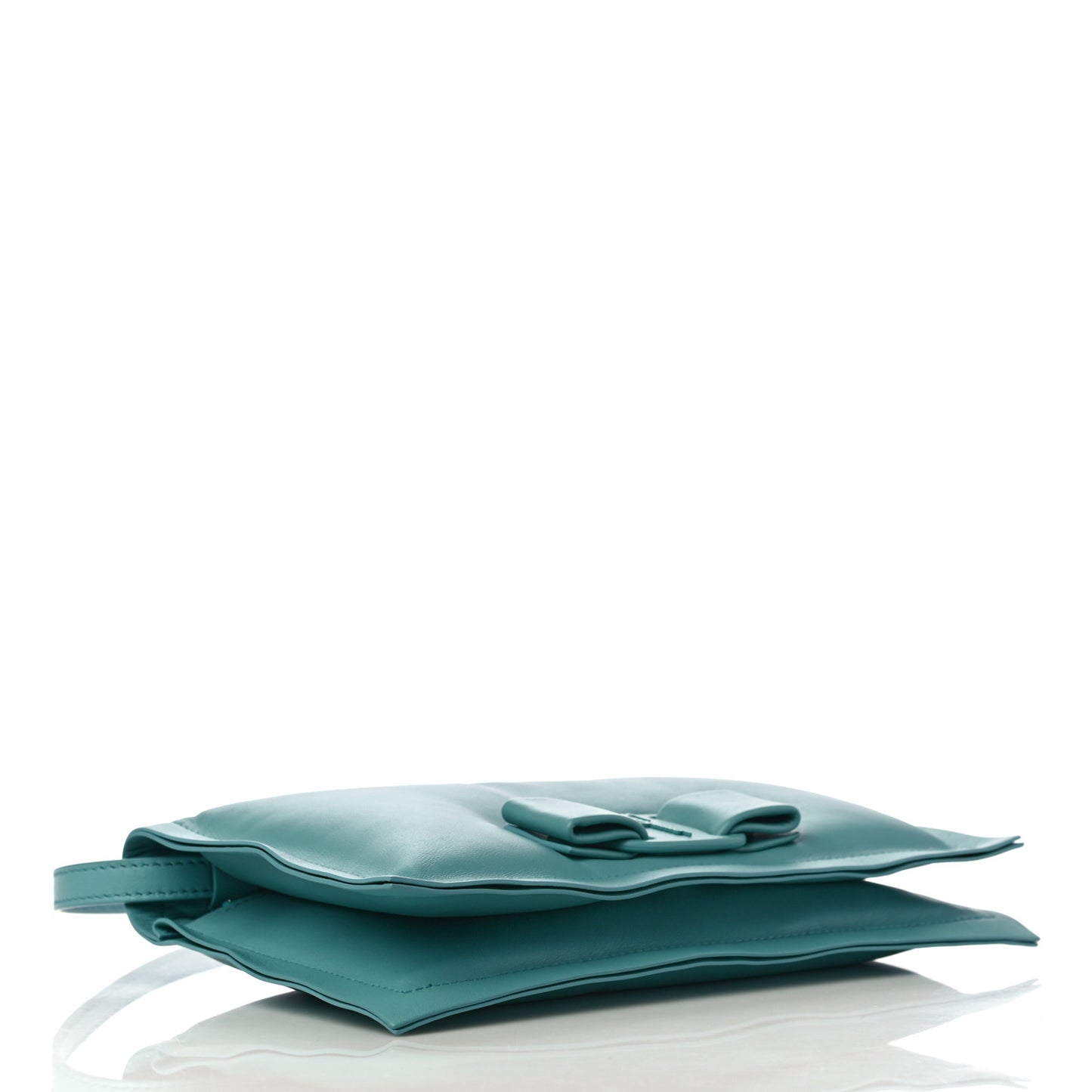 Calfskin Viva Bow Minibag Tyrone Turquoise
