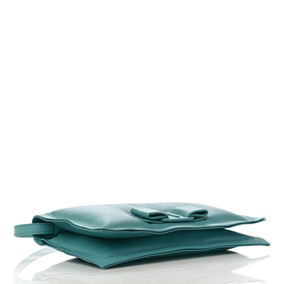 Salvatore Ferragamo Calfskin Viva Bow Minibag Tyrone Turquoise 4 of 10