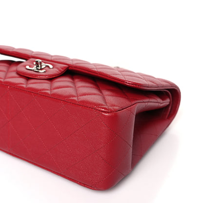 Chanel Caviar Quilted Jumbo Double Flap Red 9 of 9