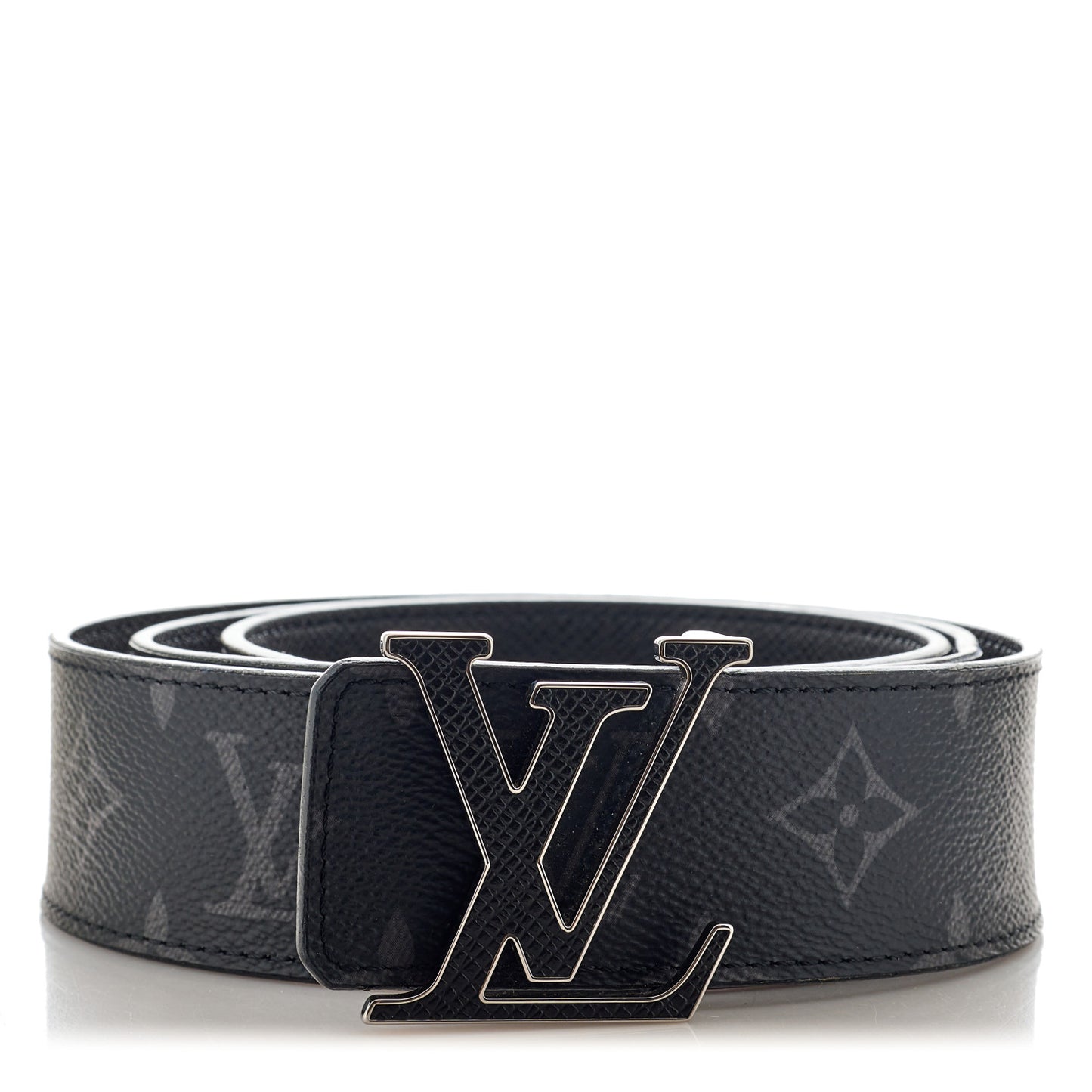 Monogram Eclipse Taigarama 40mm LV Initiales Reversible Belt 100 40 Black