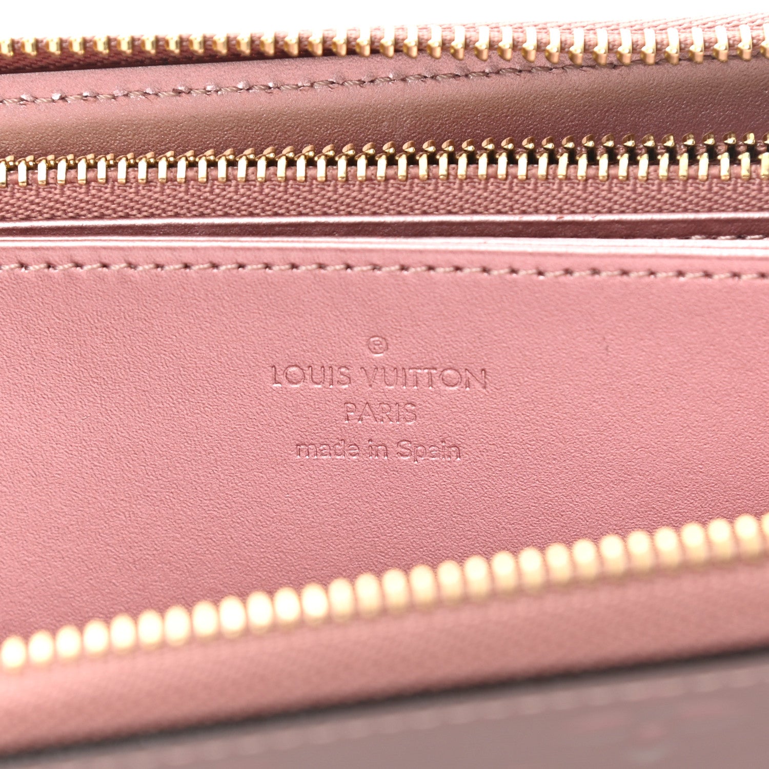 Louis Vuitton Vernis Zippy Wallet Metallic Pale Pink 6 of 9