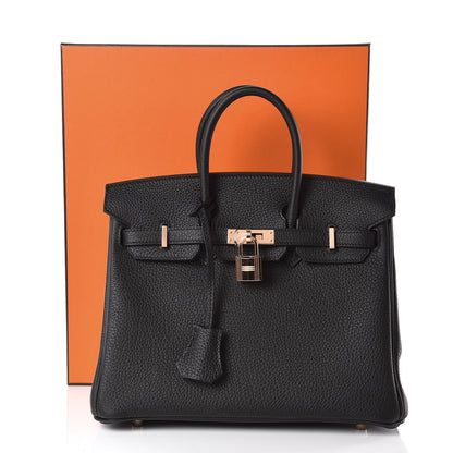 Hermes Togo Birkin 25 Black 37 of 37