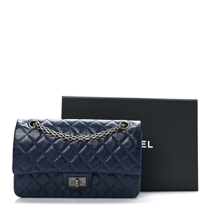 Chanel Aged Calfskin Quilted 2.55 Reissue 225 Flap Navy 10 of 10