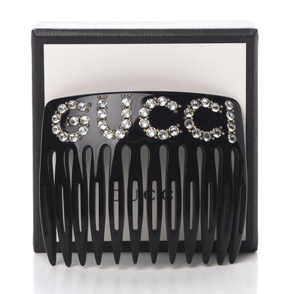 Gucci Resin Crystal Hair Comb Black 4 of 4