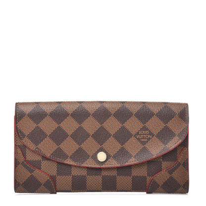 Louis Vuitton Damier Ebene Caissa Wallet Cherry 1 of 8