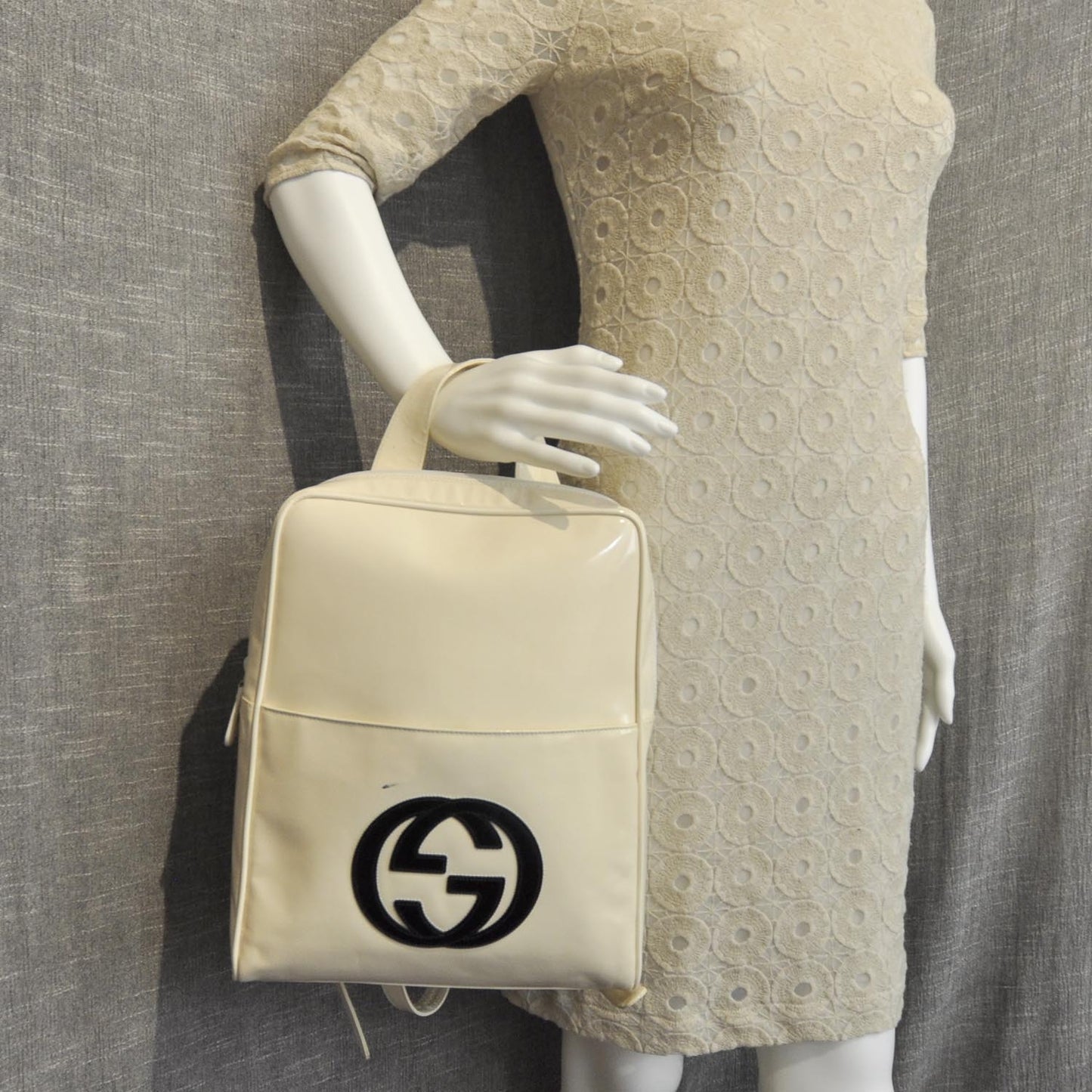 Patent GG Backpack Ivory