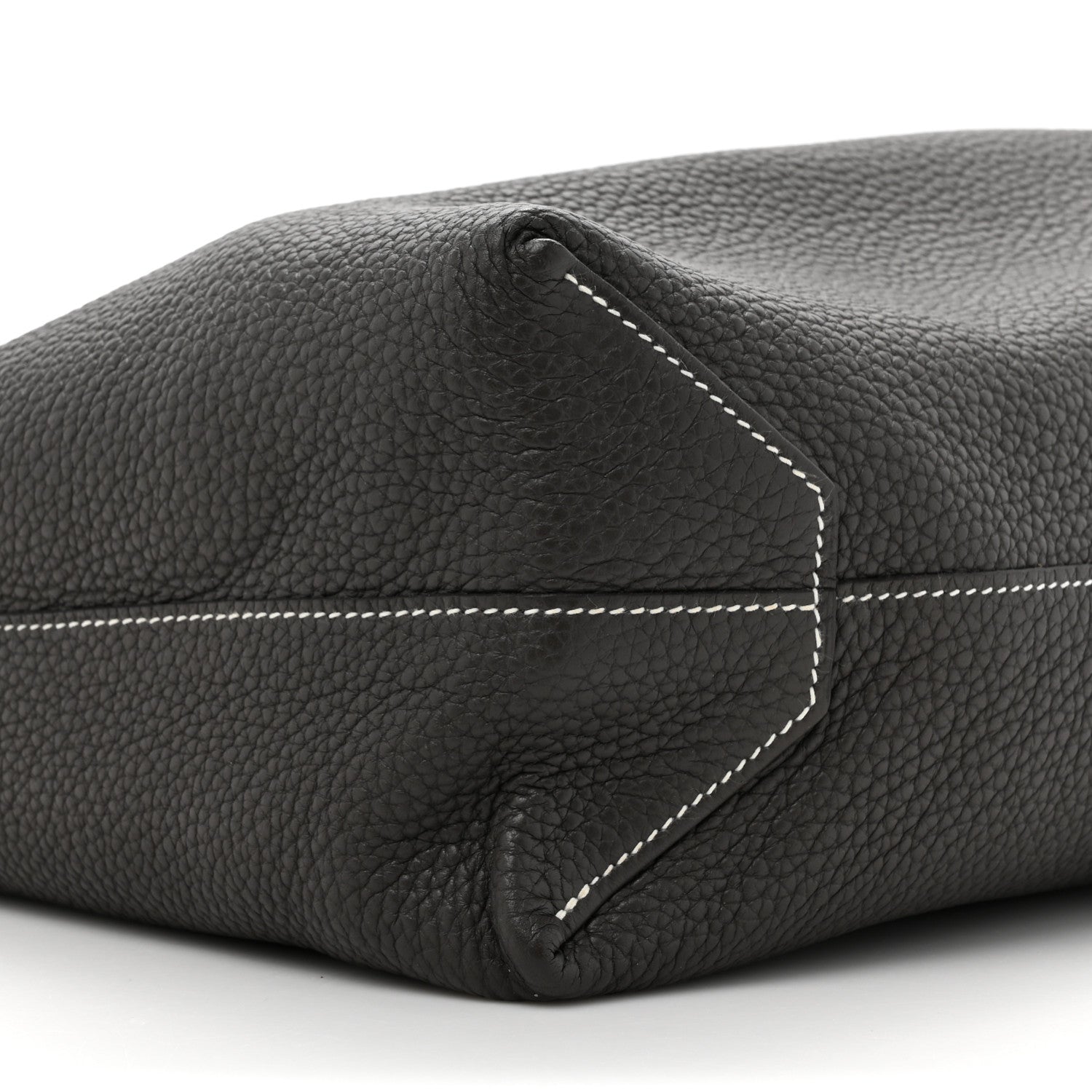 Hermes Taurillon Clemence Double Sens 36 Reversible Tote Graphite Bleu Electrique 15 of 15