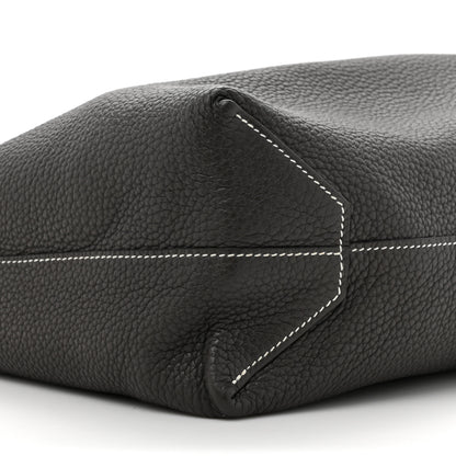 Hermes Taurillon Clemence Double Sens 36 Reversible Tote Graphite Bleu Electrique 15 of 15