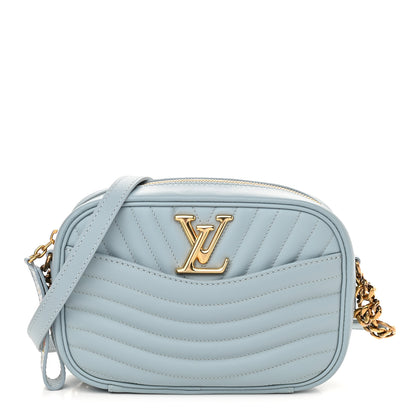 Louis Vuitton Calfskin New Wave Camera Bag Porcelain Blue 1 of 8