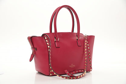 Valentino Garavani Vitello Small Rockstud Double Handle Tote Cyclamin 3 of 22